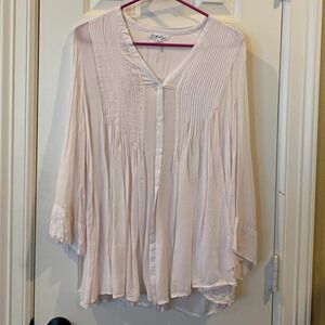 On the Road Light Pink Blouse